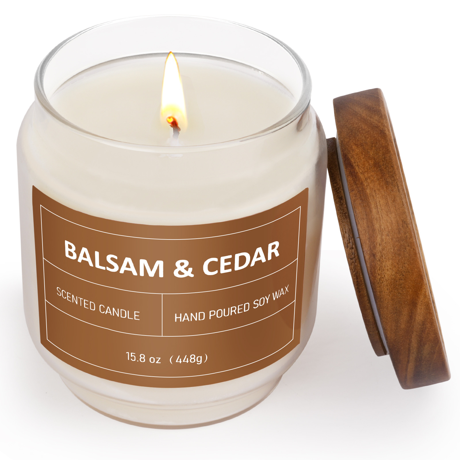 Crystal transparent resin candle