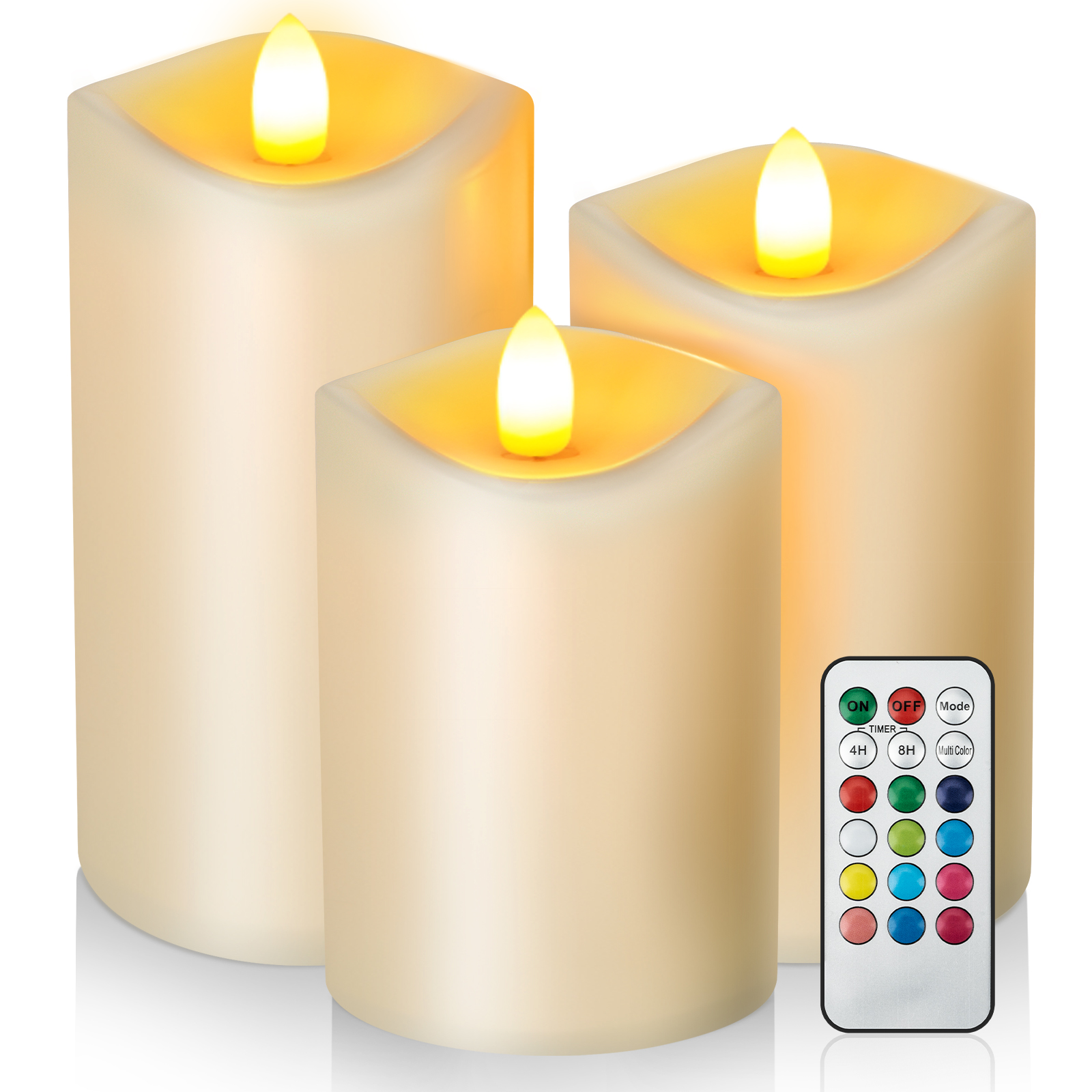 Warm light remote control candle