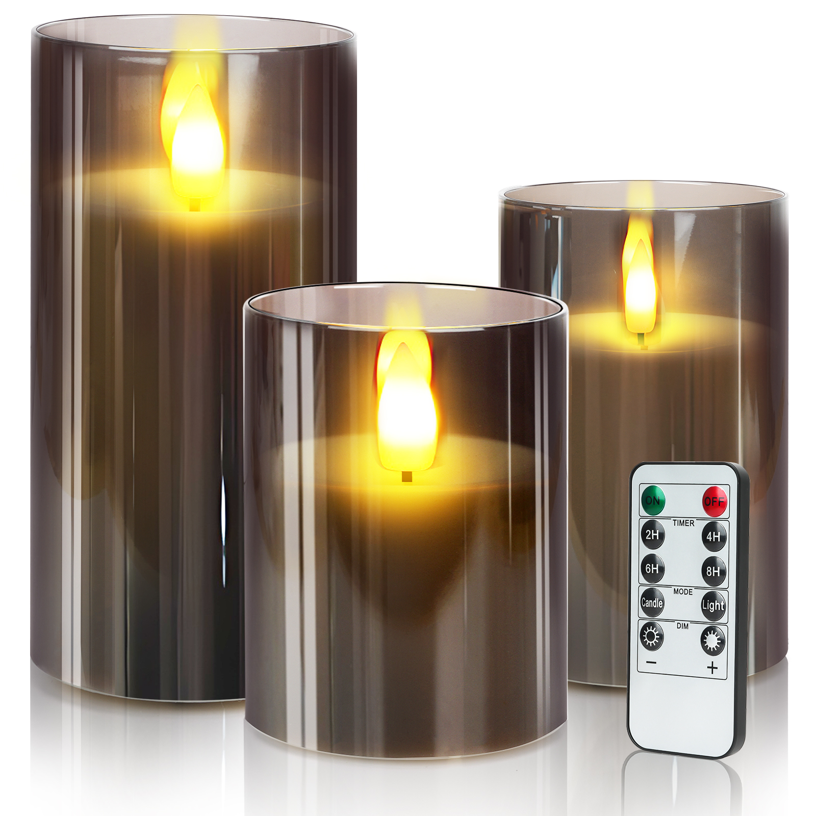 Warm light remote control candle