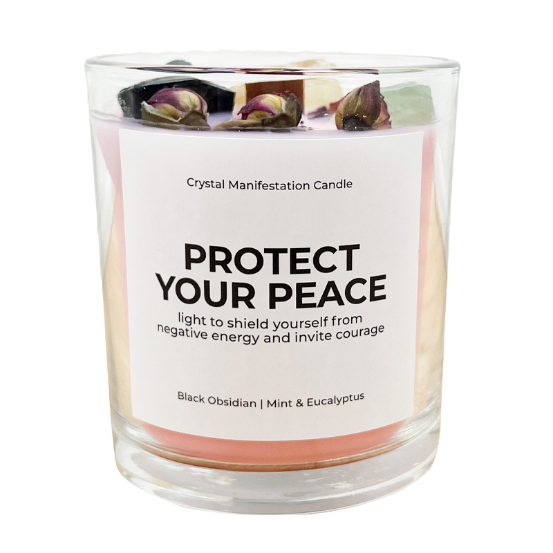 Crystal visualization candle